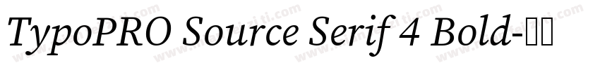 TypoPRO Source Serif 4 Bold字体转换